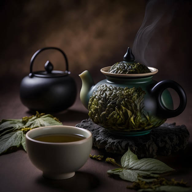 green, handle, kettle, photo, oolong, green tea, bowl, photography, drink photography