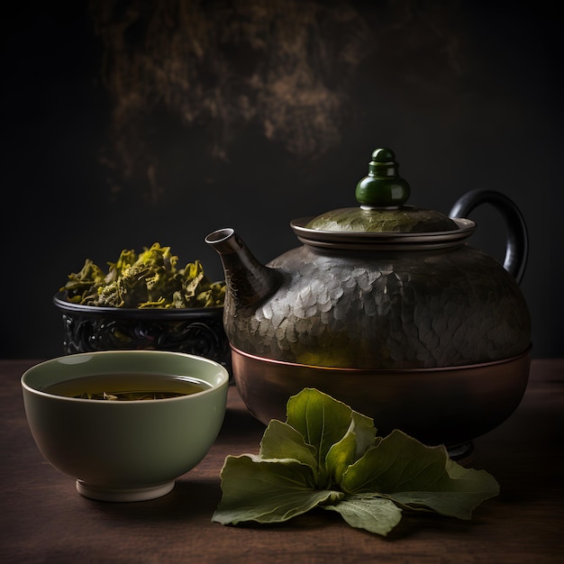 green, handle, kettle, photo, oolong, green tea, bowl, photography, drink photography