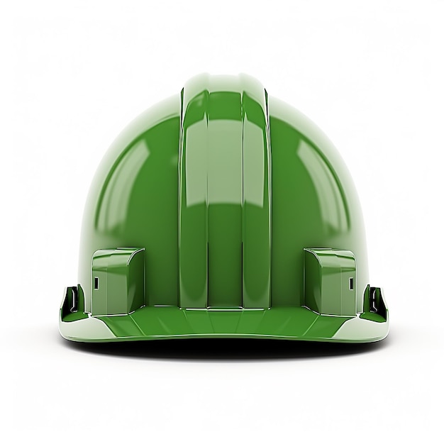 Green Hard Hat Minimal Isolation