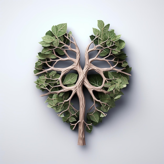 Green Harmony Human Lungs Made of Vegetables An Ecological Product