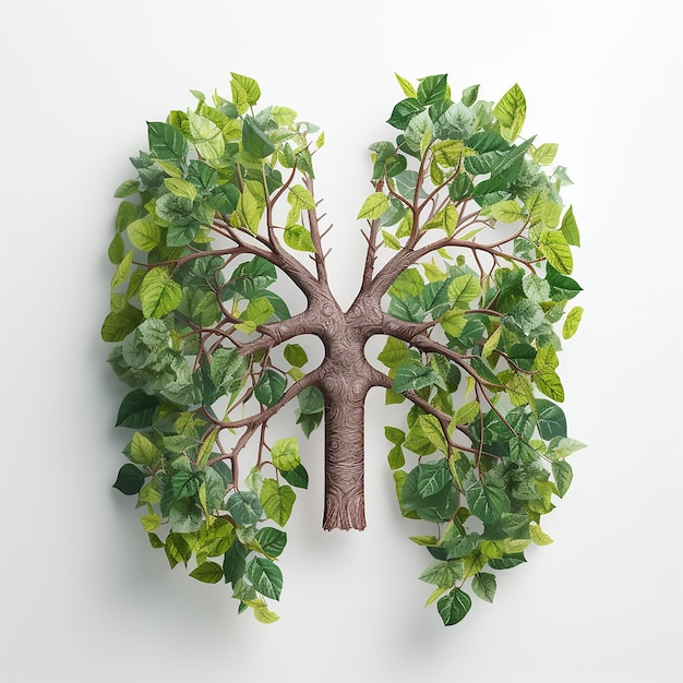 Green Harmony Human Lungs Made of Vegetables An Ecological Product