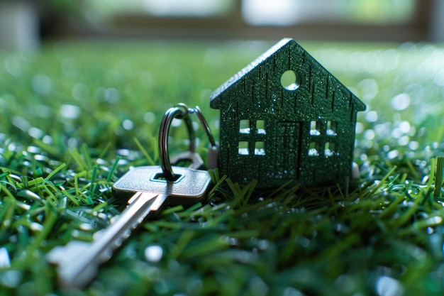 Green House on Lush Field