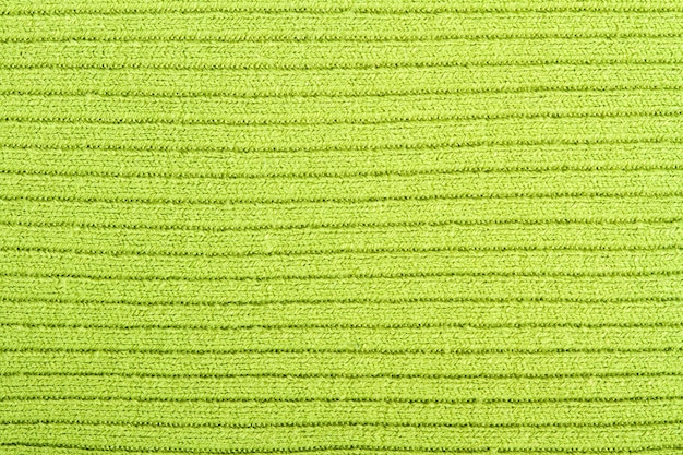 Green Knitted fabric background or texture