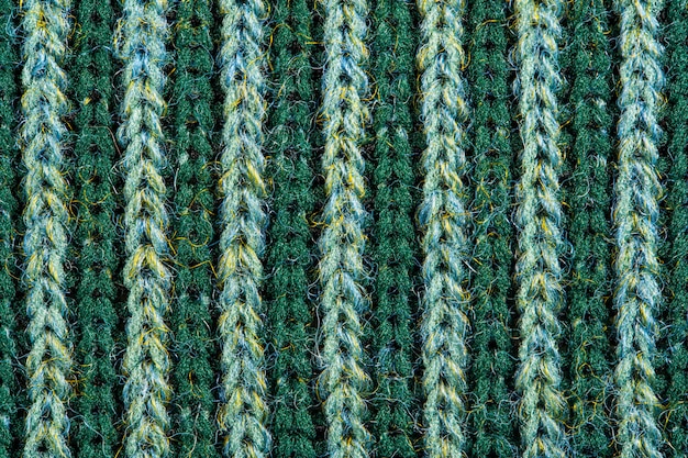 Green knitting wool texture