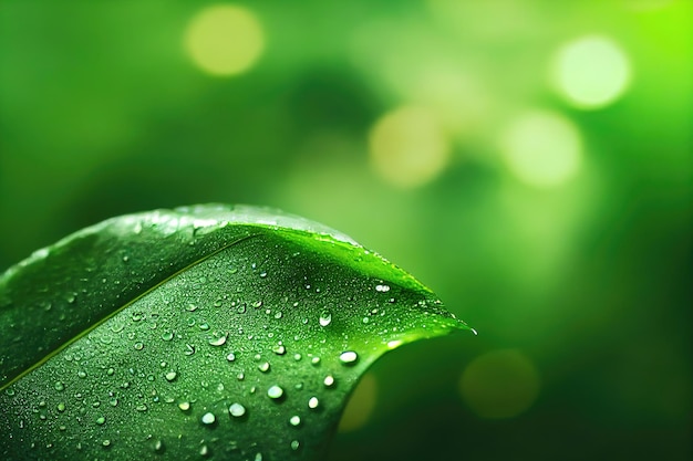 Green leaf background close up view Nature leave abstract Spectacular texture