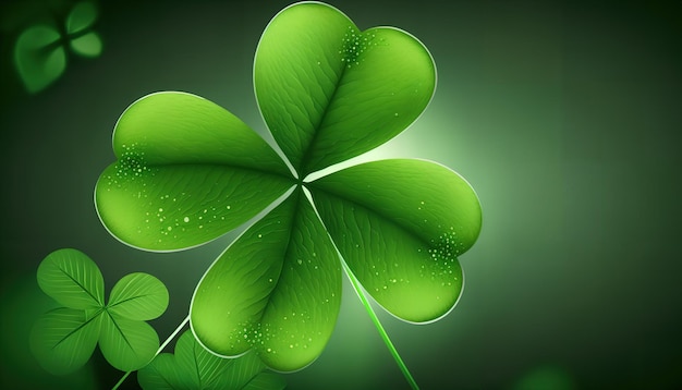 A green leaf clover