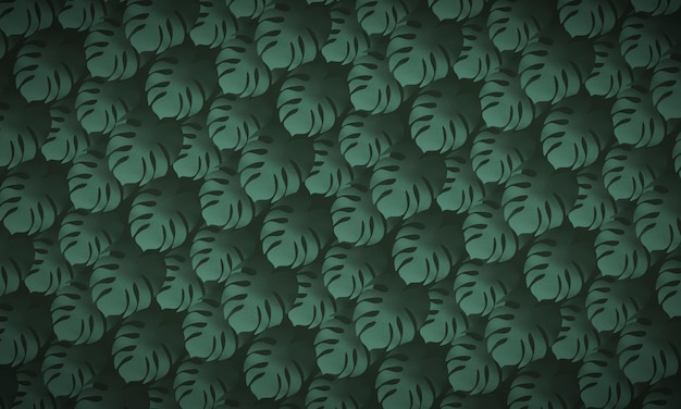 A green leaf pattern with the word palm on it