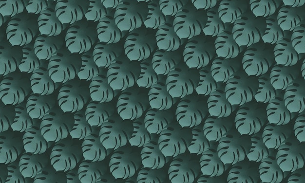 A green leaf pattern with the word palm on it