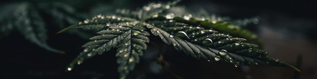 Green leaf of a plant