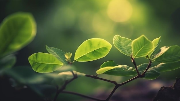 Green leaf texture leaf texture background