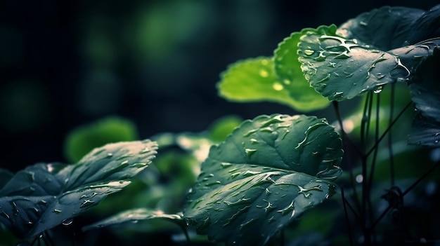 Green leaf texture leaf texture background