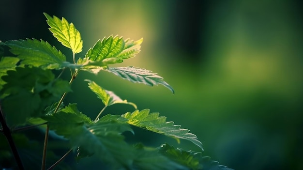 Green leaf texture leaf texture background