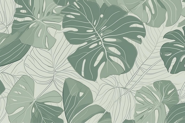 Green leaf wallpaper from the collection by milton & king