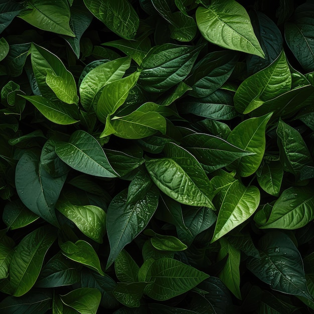 Green leaves background