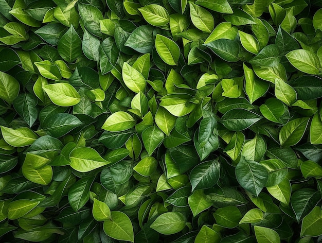 Green Leaves Nature Wallpaper Background AI Generated