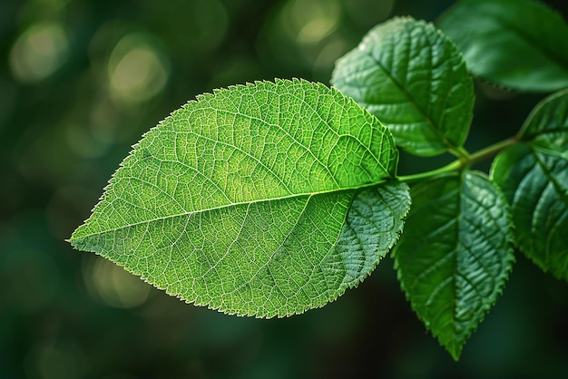 Green Leaves Top View