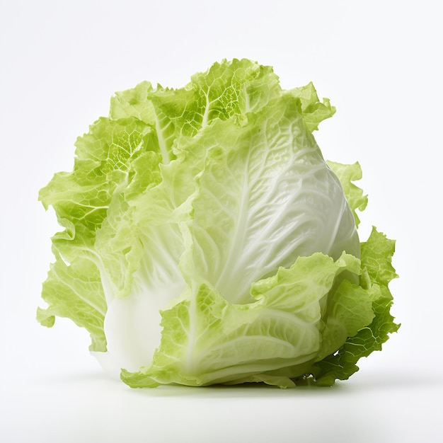 a green lettuce that is in a bowl