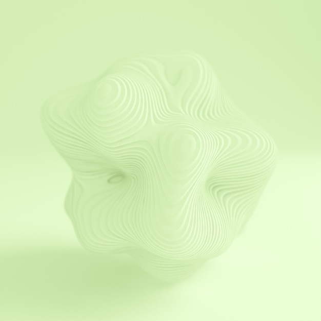 Green light abstract background. 3d illustration, 3d rendering.