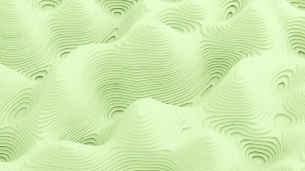 Green light abstract background 3d illustration