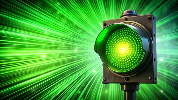 Photo green light abstract background