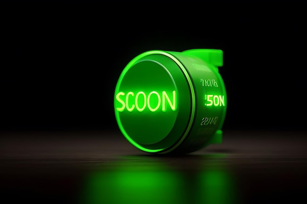 Photo a green light that says quot sweet quot on it