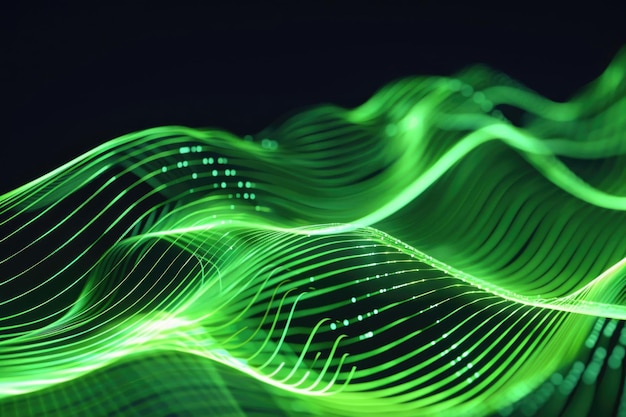 Green Light Wave CloseUp