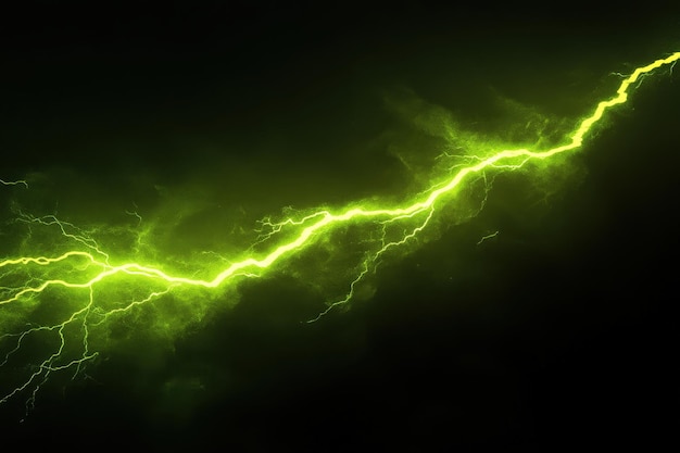 A green lightning bolt is shown in the image generative ai image