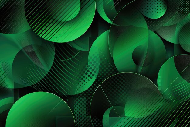 Green Modern Abstract Geometric Background for Design