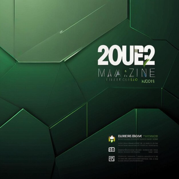 green modern cover book Brochure template design annual report magazine and flyer