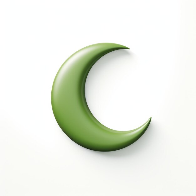 Green Moon And Crescent Ornament Weathercore Style Illustration Concept