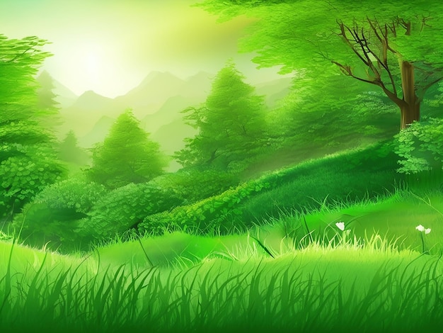 Green nature background