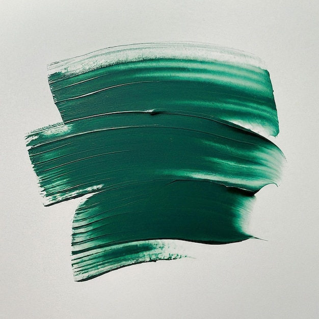 a green paint is shown with the green paint on it