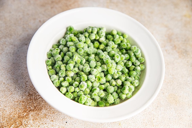 green pea frozen fruit in bowl fresh snack healthy meal food snack on the table copy space food