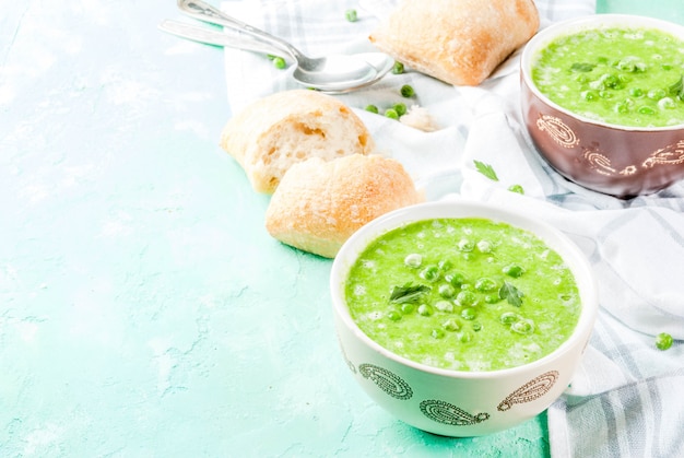 Green pea soup