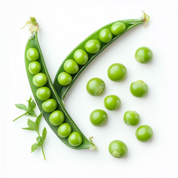 Photo a green pea with the letter x on it