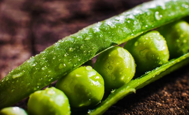 Green peas on