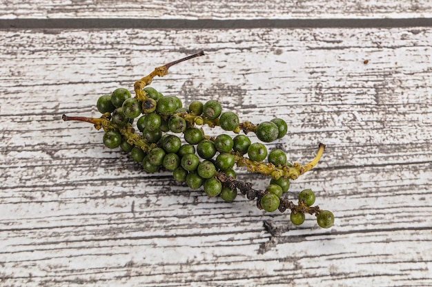 Green pepper corn heap aroma isolated