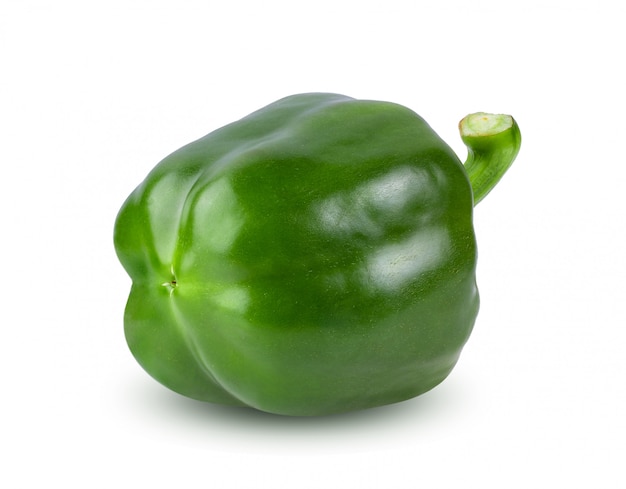 Green pepper isolated