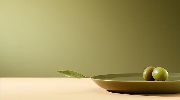 a green plant is growing out of a bowl on a table