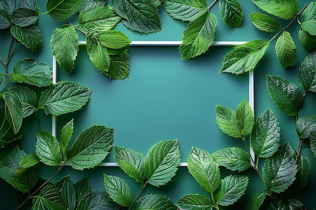 Photo a green plant with a green background with a green leaf that says mint