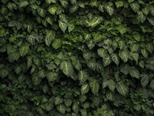 Photo a green plant with many leaves that are growing on it