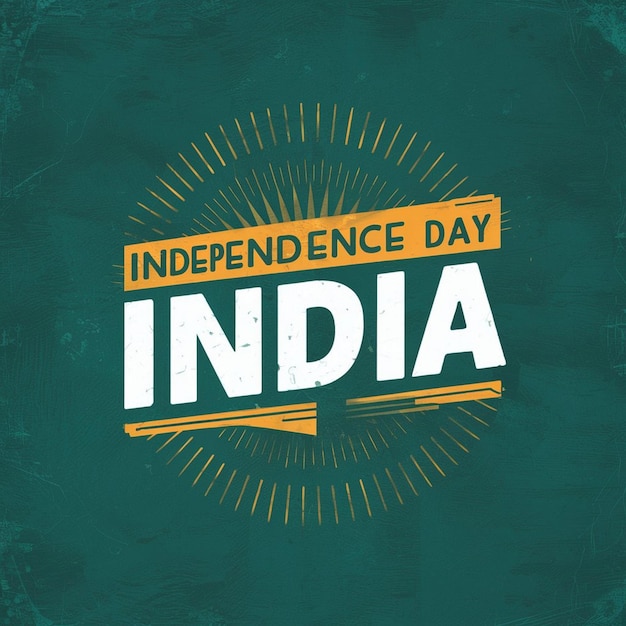 Photo a green poster with a green background that says  independence day