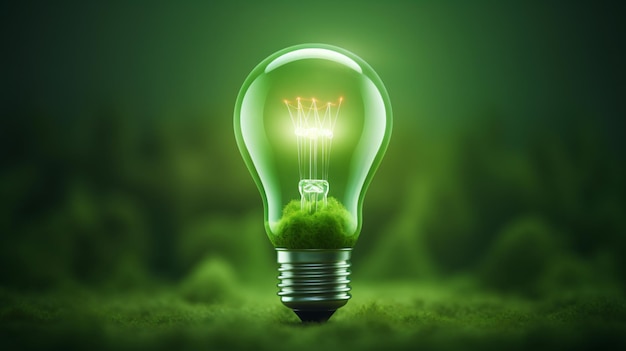 Green power light on the website with a message