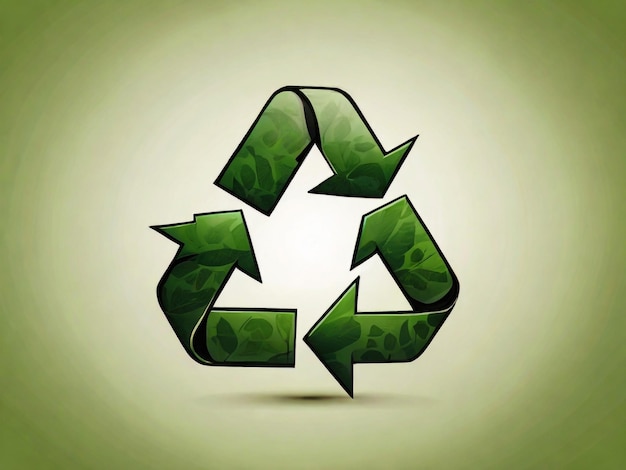 a green recycle symbol with a recycle symbol in it