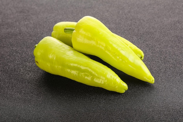 Green ripe fresh bell pepper