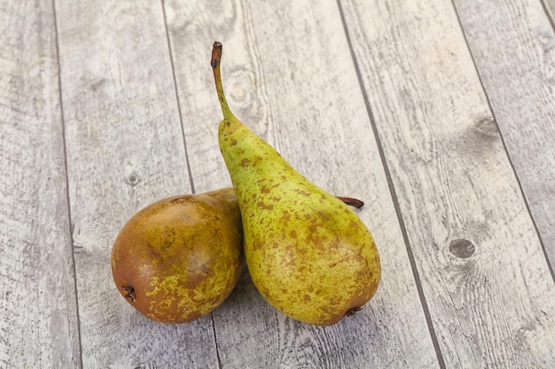 Photo green ripe pear