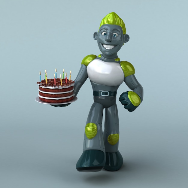 Green Robot animation