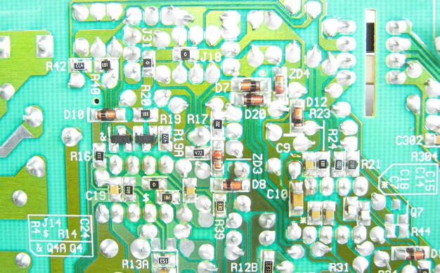 Photo green seamless printed circuit board