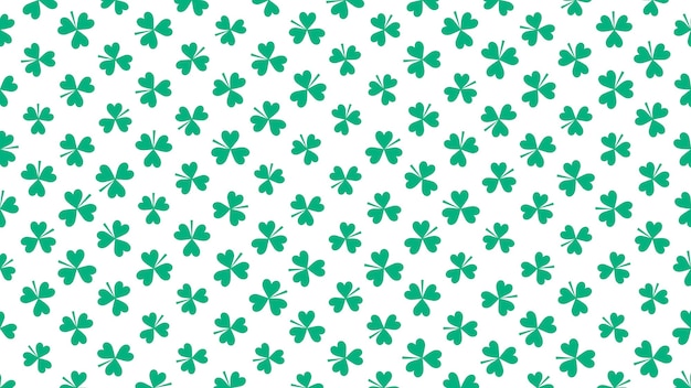 Green shamrocks on shine background, Saint Patrick Day holiday. Luxury and elegant style 3D illustration for holiday