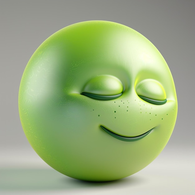 Green sleeping face emoji